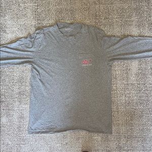 Medium Pink Whale Long-Sleeve Pocket shirt